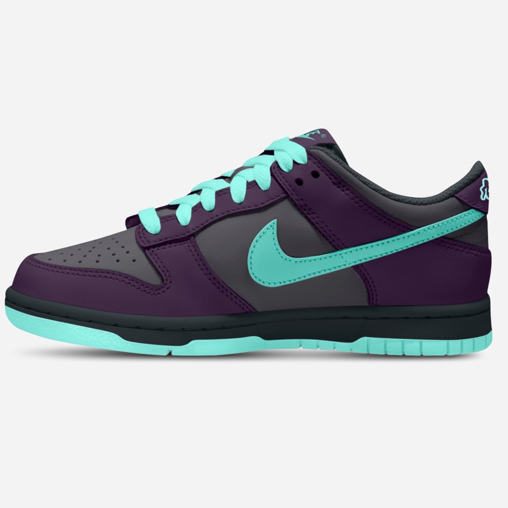 🩵💜 Nike Dunk Low Purple teal 💜🩵 - Picture 2 of 3